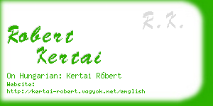 robert kertai business card