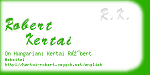 robert kertai business card
